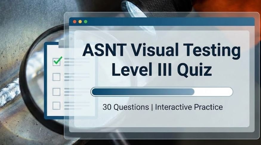Free ASNT Visual Testing Level III Online Quiz